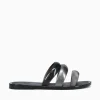 Clearance Melissa eclipse slide black jelly Silver