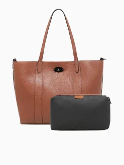 Sale La Favorita elis tote cuoio scuro leather Dark Brown