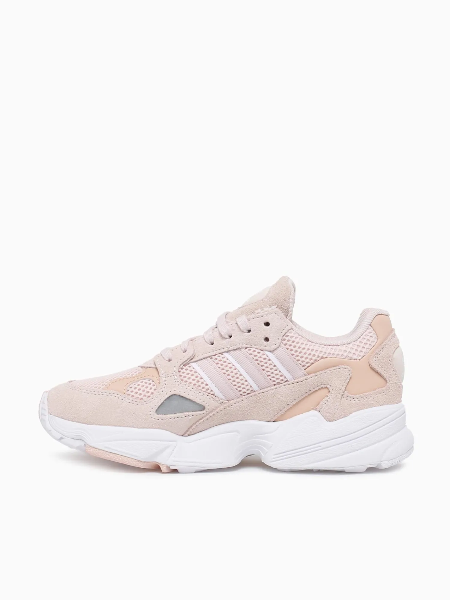 Online adidas falcon w quartz white blush leather mesh Natural