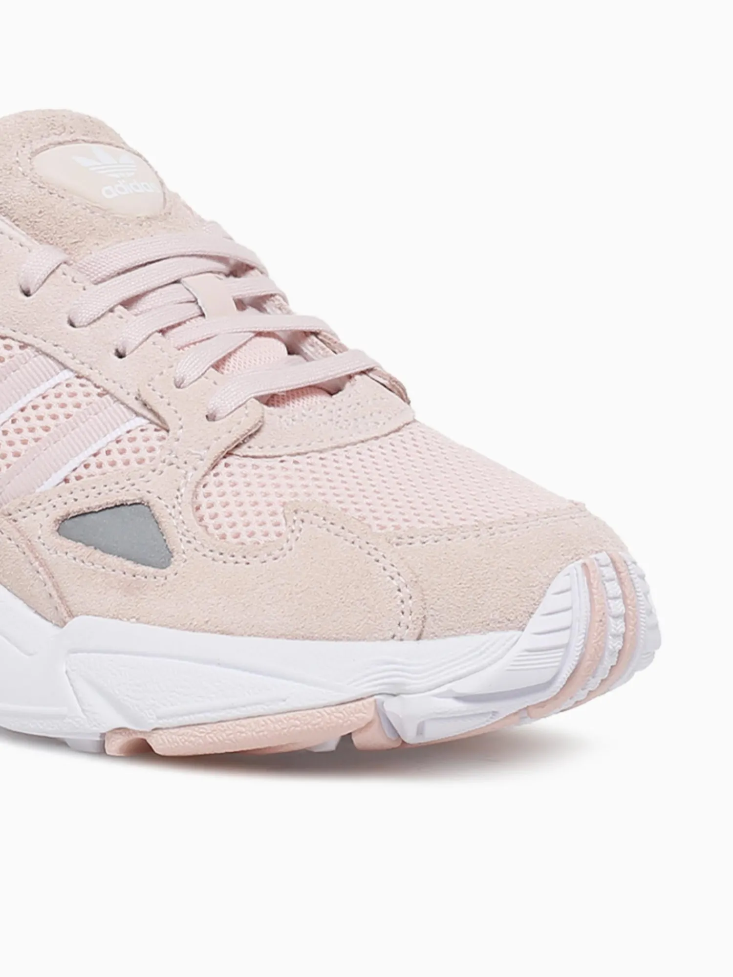 Online adidas falcon w quartz white blush leather mesh Natural