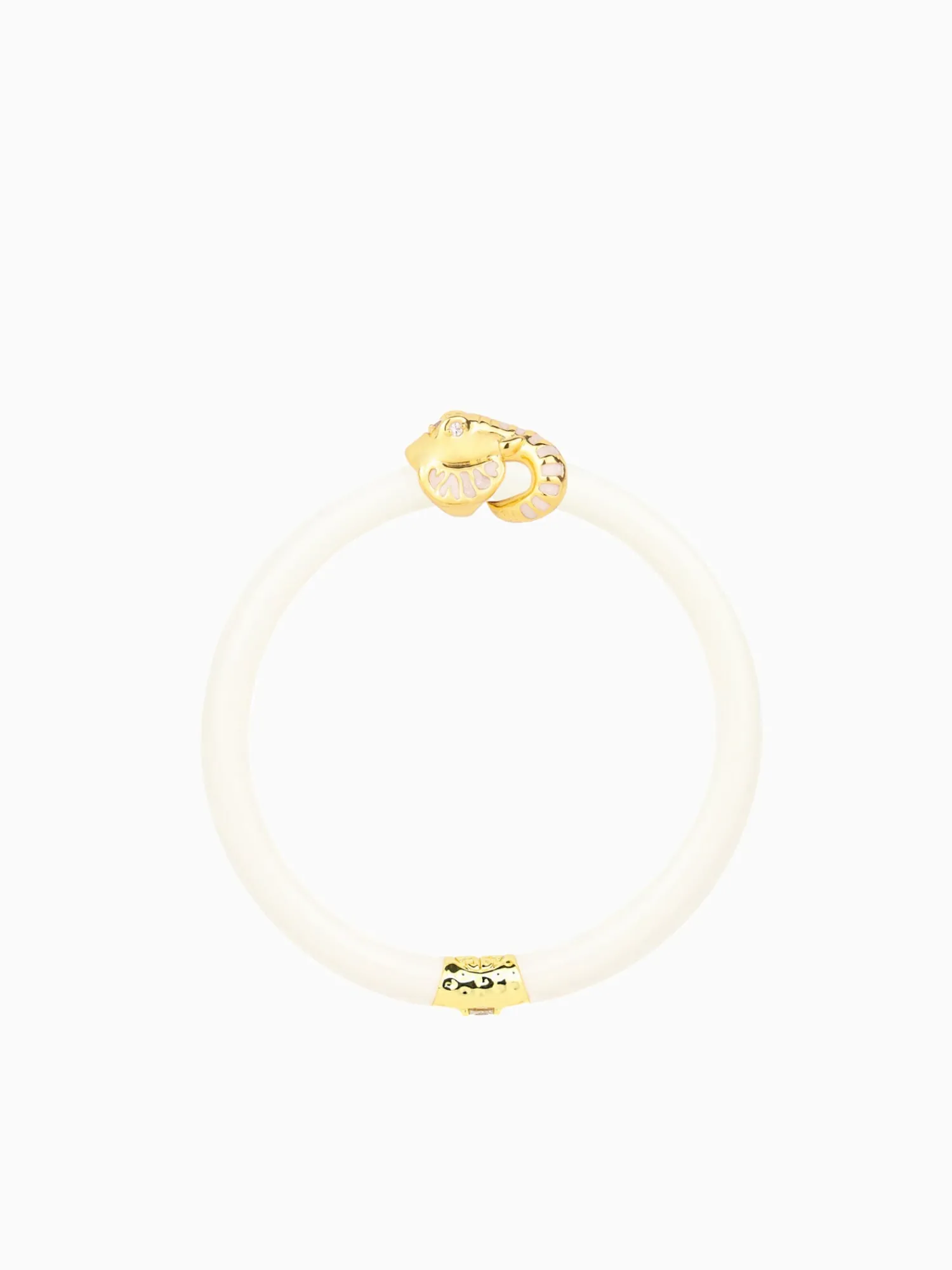 Fashion BuDhaGirl fauna elephant all weather bangle (awb) - ivory Off White