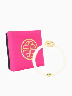 Fashion BuDhaGirl fauna elephant all weather bangle (awb) - ivory Off White