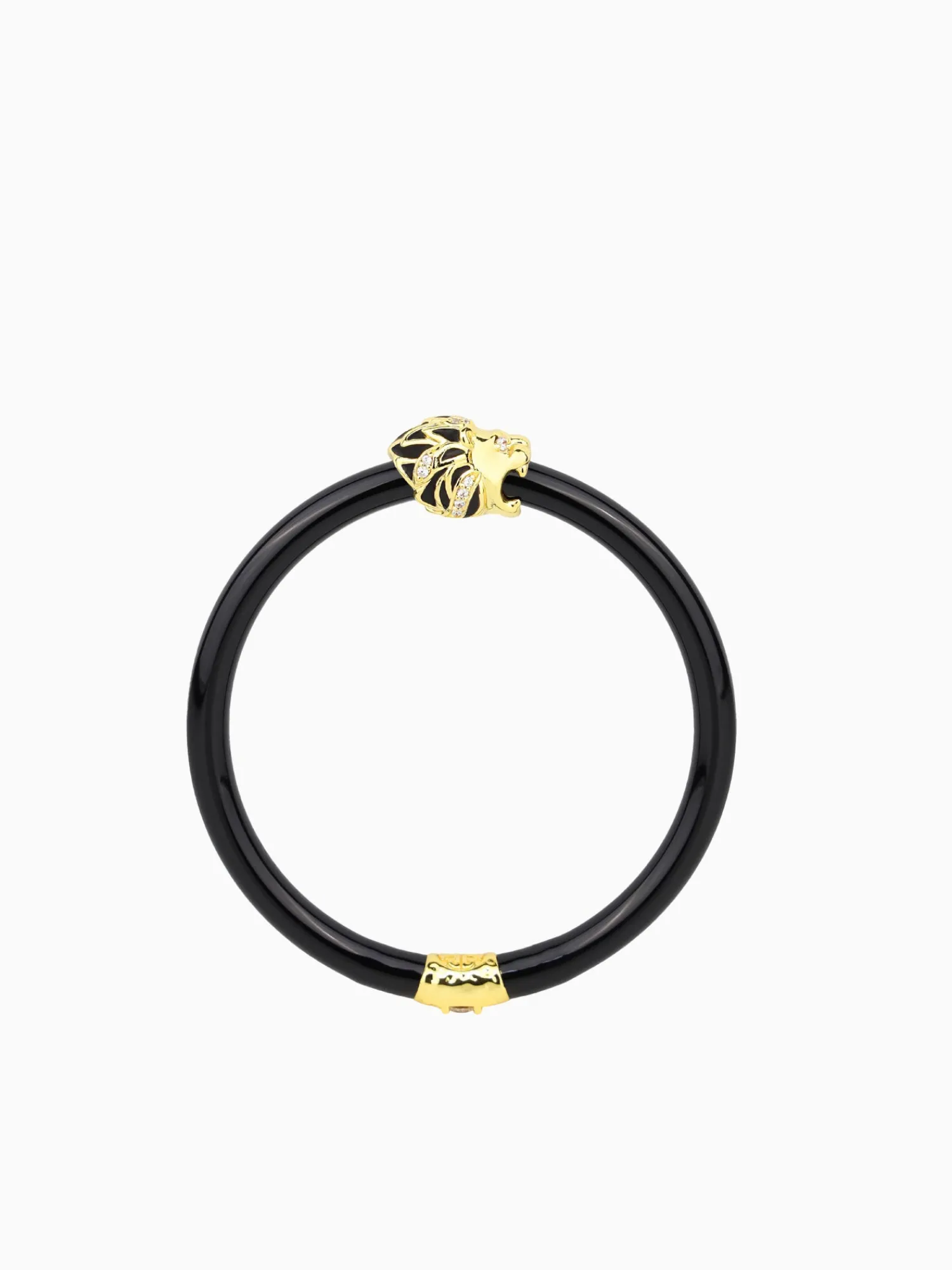 Discount BuDhaGirl fauna lion all weather bangle (awb) - Black
