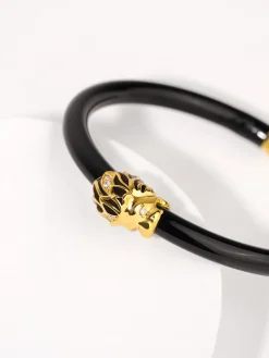 Discount BuDhaGirl fauna lion all weather bangle (awb) - Black
