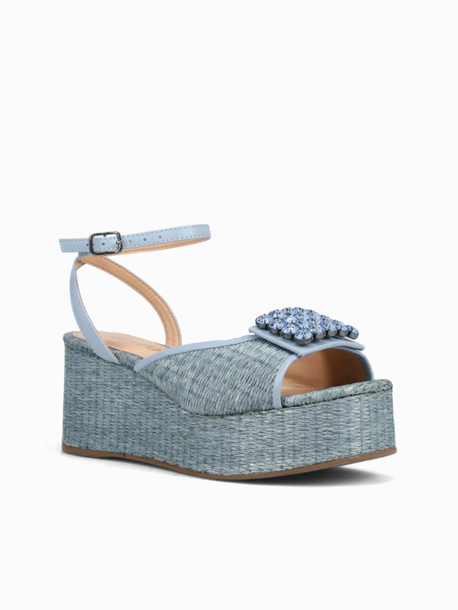 Hot Ferrucci finna azul skyblue palha slim Aqua
