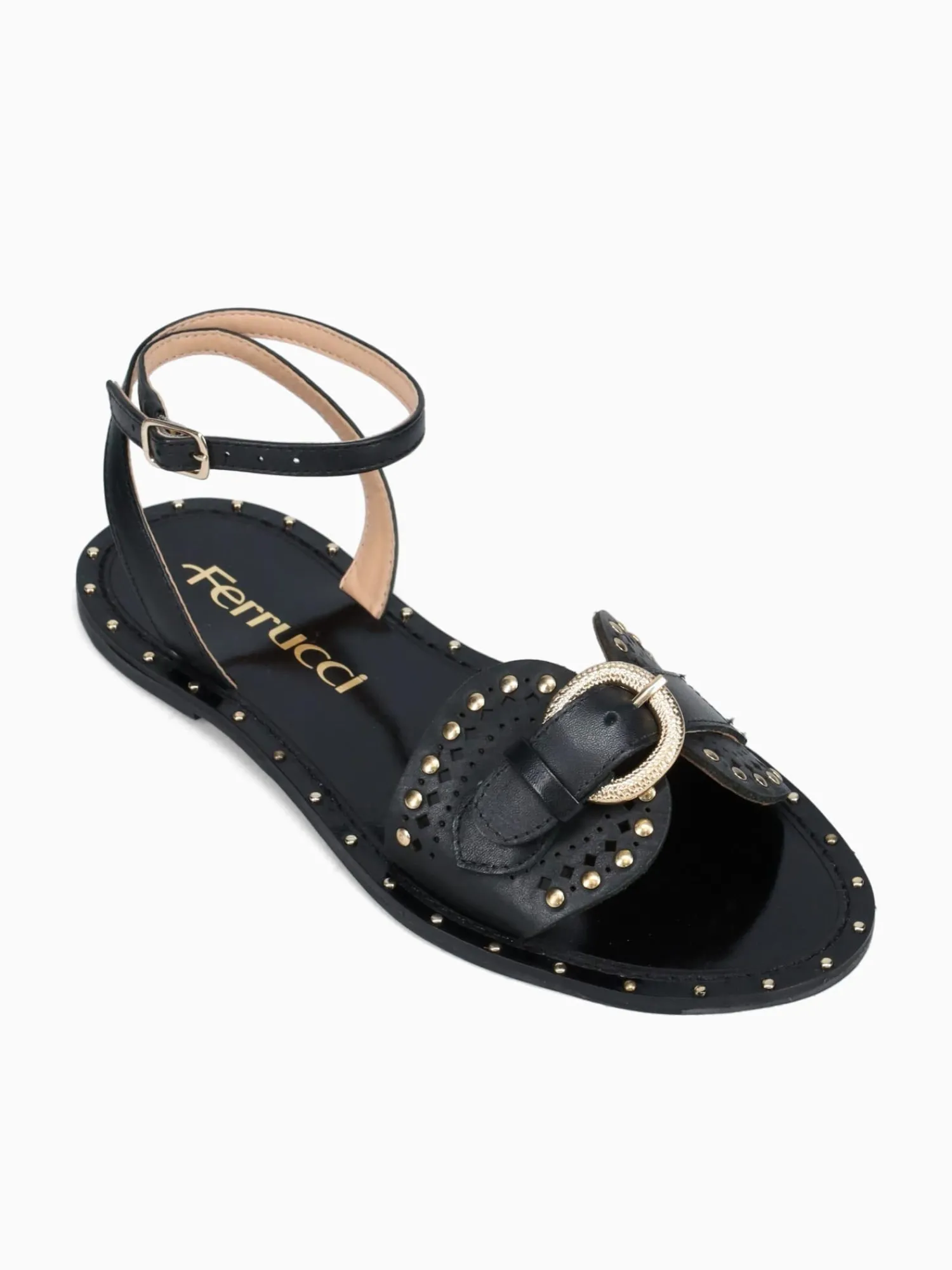 New Ferrucci flavia preto atanado Black