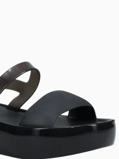 New Melissa float platform jelly Black