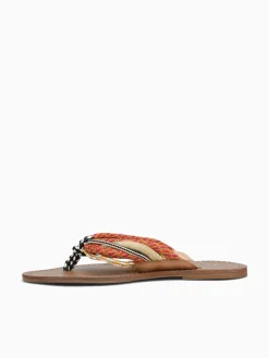 Clearance Ferrucci floris areia slim fly Beige