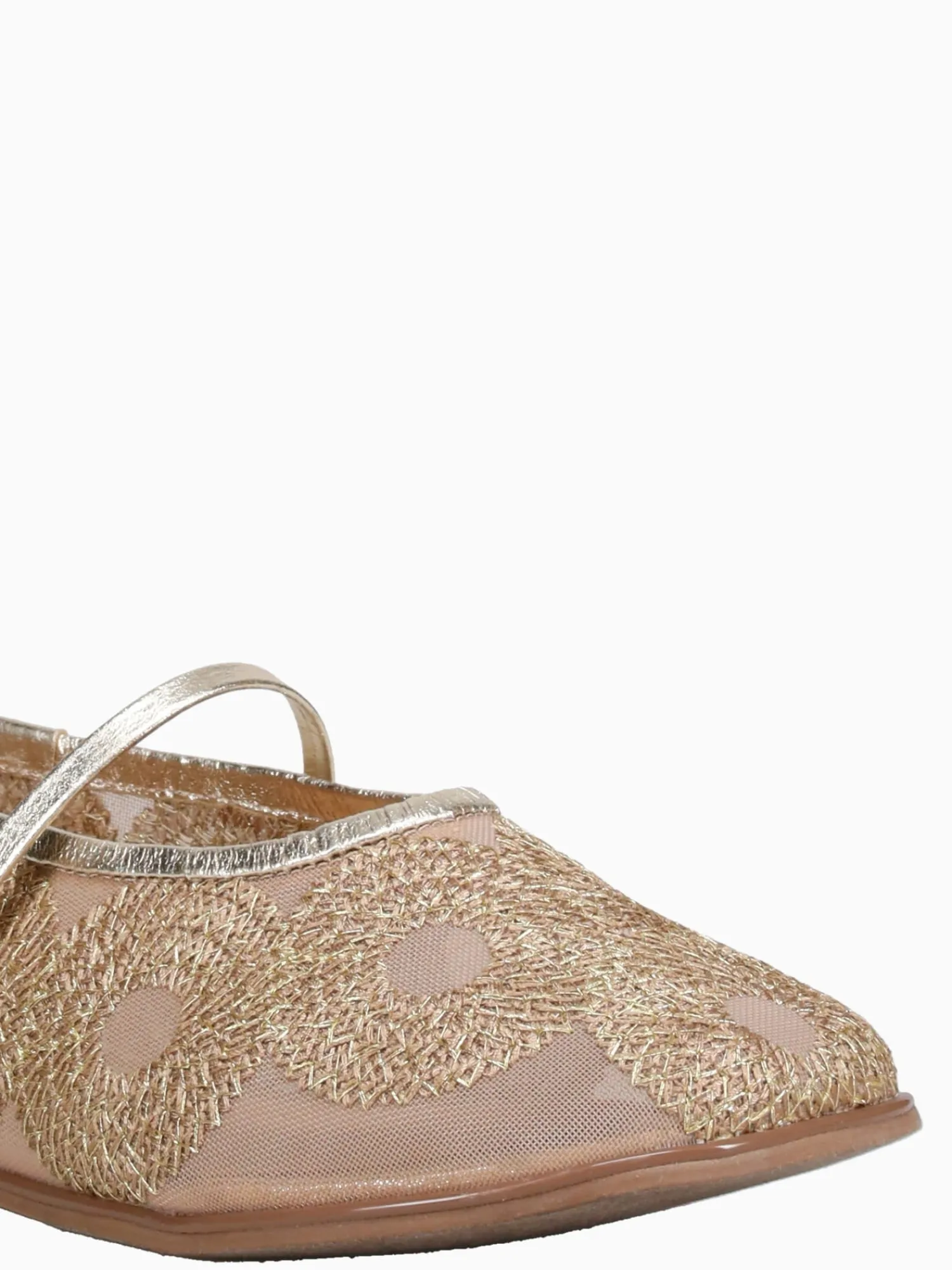 New Ferrucci flossie bronce ouro tela circulos Bronze