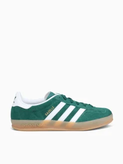 Fashion adidas gazelle indoor white leather Green