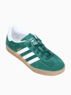 Fashion adidas gazelle indoor white leather Green