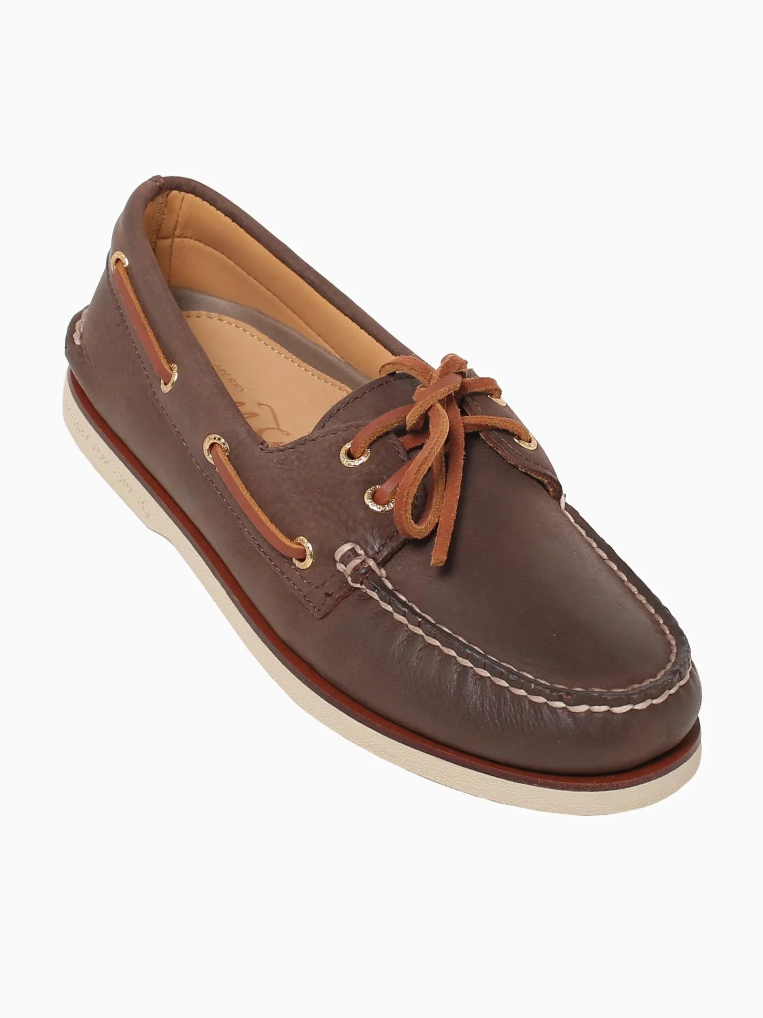 Discount Sperry gold a o 2eye 0219493 brown leather Natural