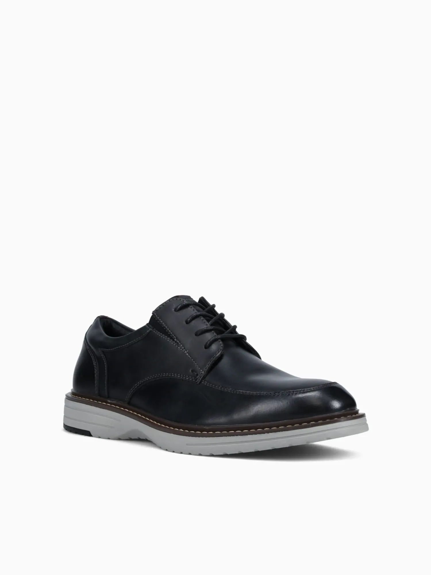 Clearance Nunn Bush griff moc toe leather Black Multi