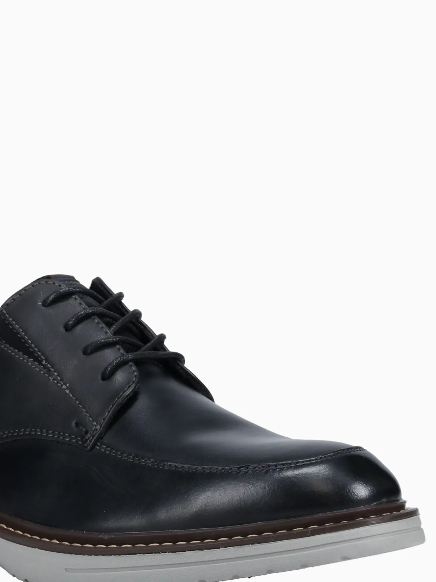 Clearance Nunn Bush griff moc toe leather Black Multi