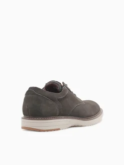 Sale Nunn Bush griff suede plain toe gunmetal suede Dark Grey