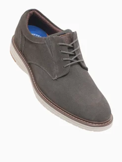 Sale Nunn Bush griff suede plain toe gunmetal suede Dark Grey
