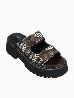 Clearance Noa Harmon heaven marron negro rafia Brown