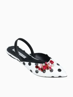 Discount Jorge Bischoff janli branco preto petite poa White