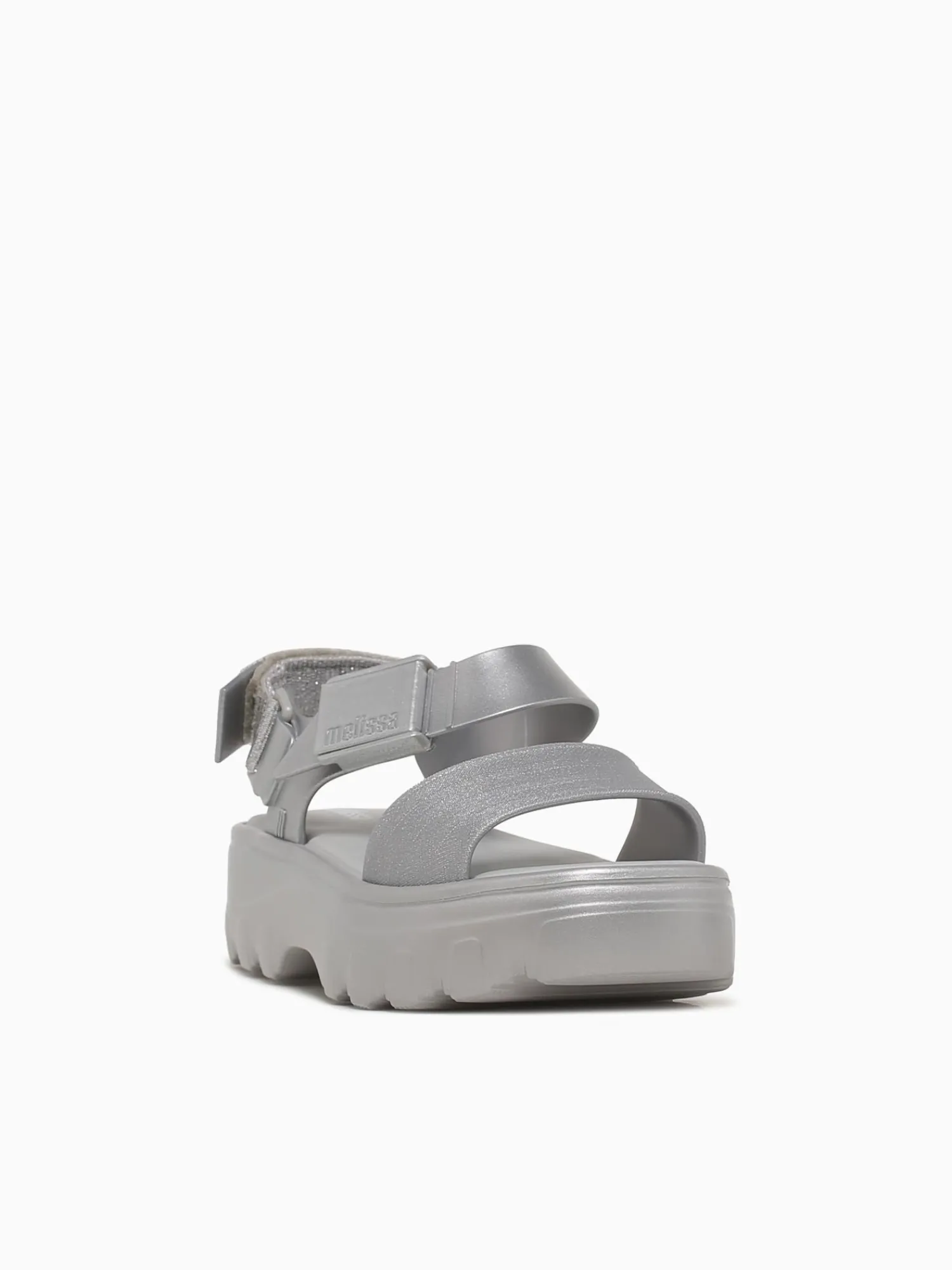Sale Melissa kick off sandal metal jelly Silver