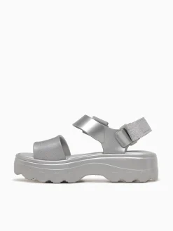 Sale Melissa kick off sandal metal jelly Silver