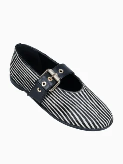 Sale LF kiene zebra preto pelo napa Black White