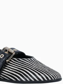 Sale LF kiene zebra preto pelo napa Black White