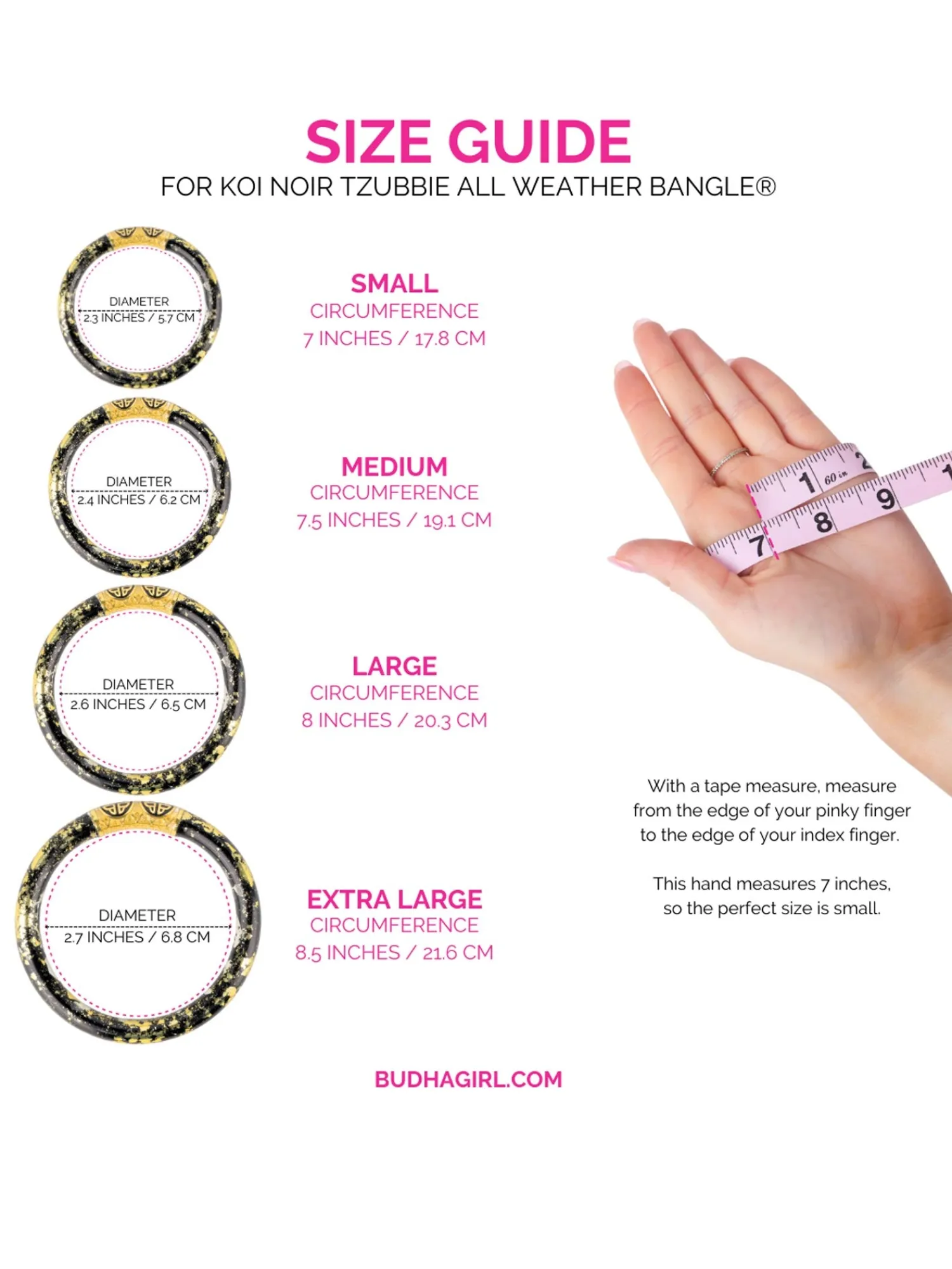 Sale BuDhaGirl koi noir tzubbie all weather bangle (awb) Black