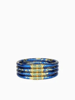 Best BuDhaGirl koi saffir all weather bangles (awb) - set of 4 Blue