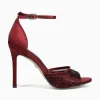 Online Sam Edelman krissa french burgundy satin Dark Red