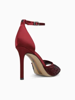 Online Sam Edelman krissa french burgundy satin Dark Red
