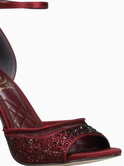 Online Sam Edelman krissa french burgundy satin Dark Red