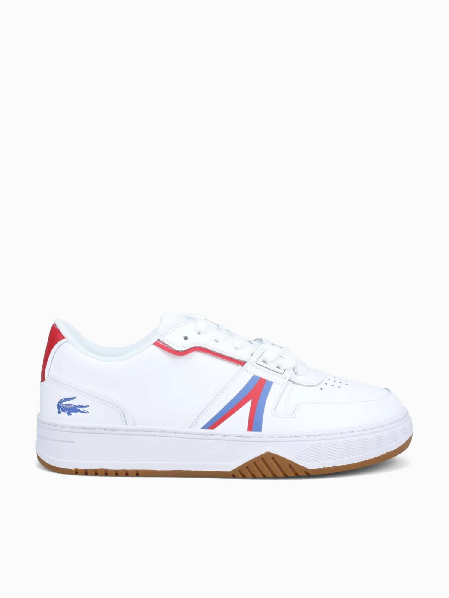 Hot Lacoste l001 124 9 white red blu leather White Multi