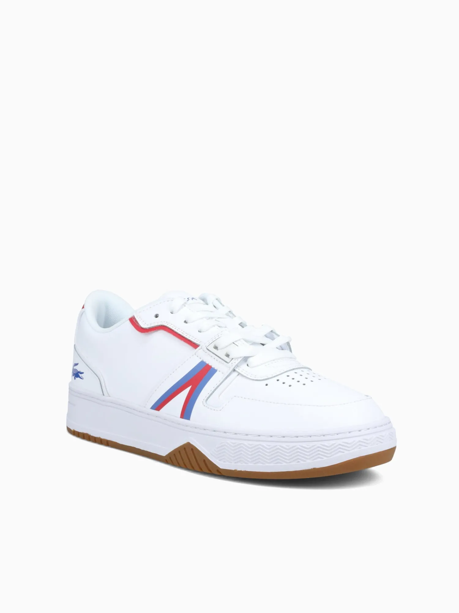 Hot Lacoste l001 124 9 white red blu leather White Multi