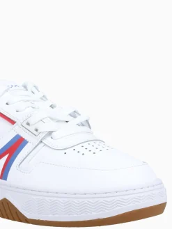 Hot Lacoste l001 124 9 white red blu leather White Multi
