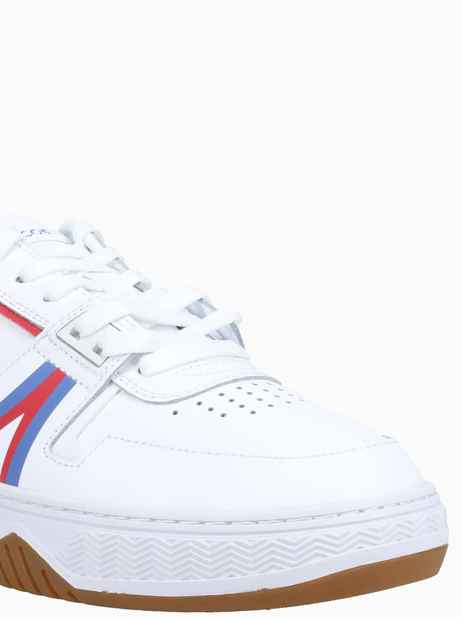 Hot Lacoste l001 124 9 white red blu leather White Multi