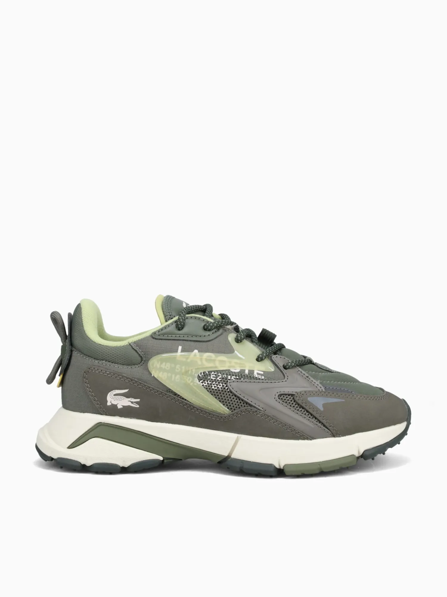 New Lacoste l 003 neo tech khk off wht leather Light Brown
