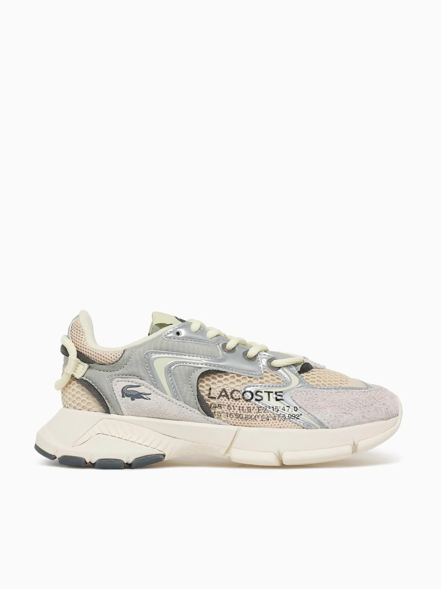 Fashion Lacoste l003 lt lt yelw mesh Tan