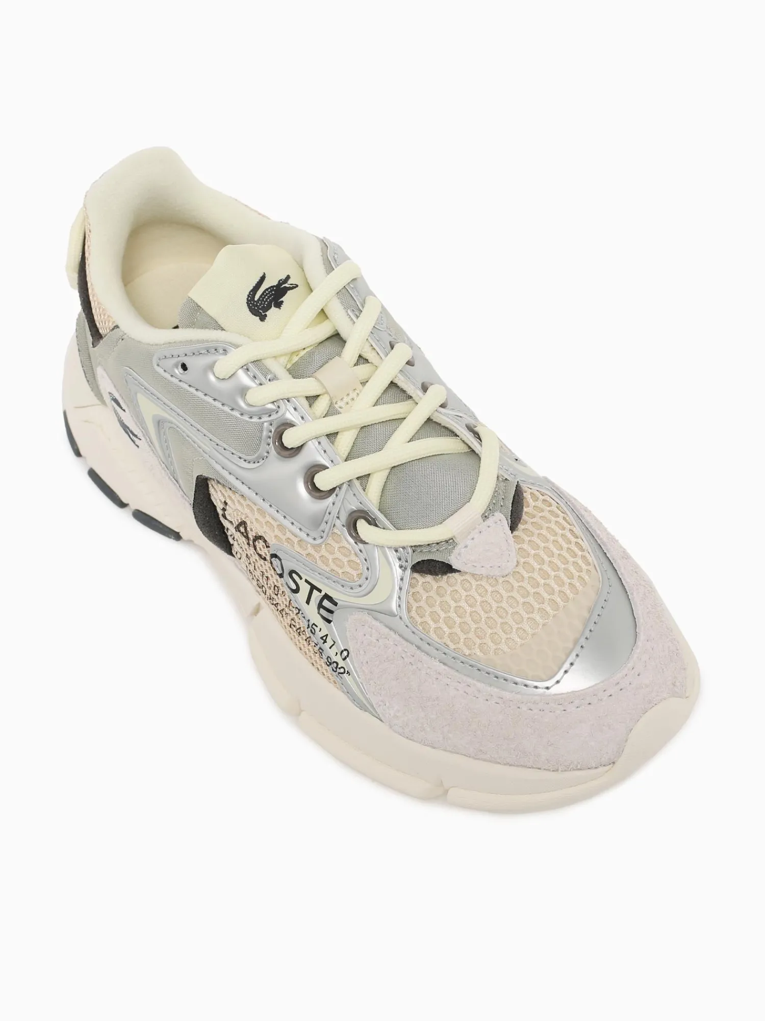 Fashion Lacoste l003 lt lt yelw mesh Tan