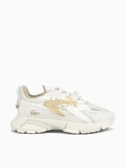 Best Lacoste l003 neo tech off wht lt brw leather Light Brown