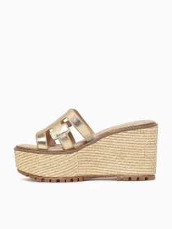 Discount Sam Edelman laine jute metallic Gold