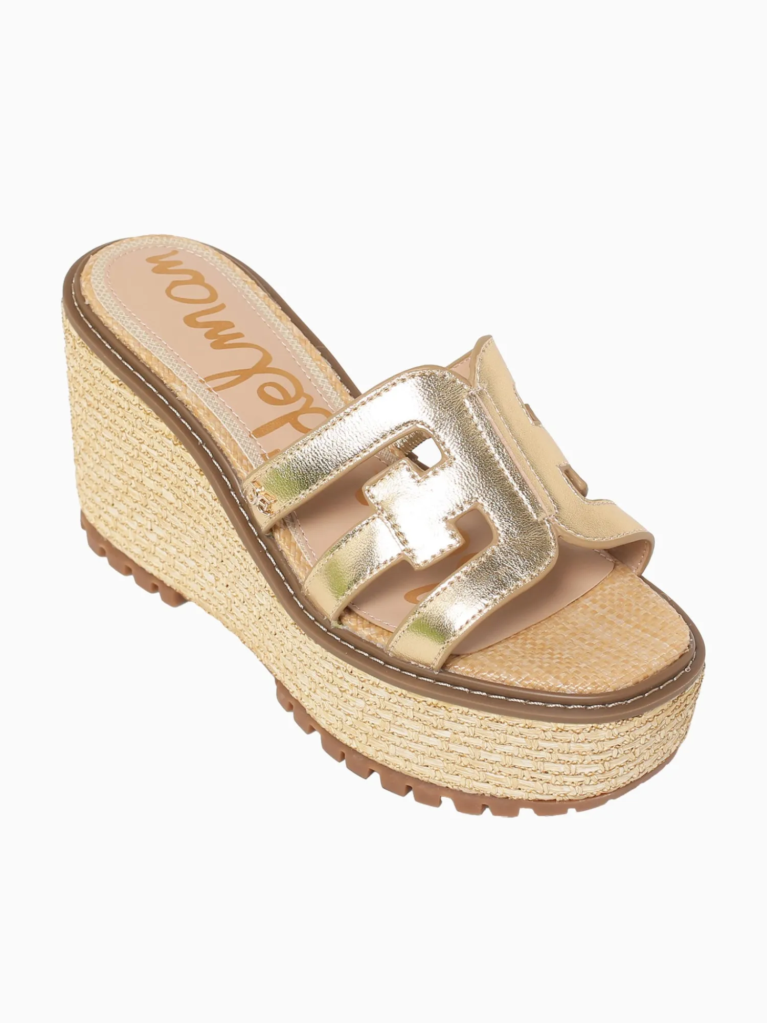 Discount Sam Edelman laine jute metallic Gold