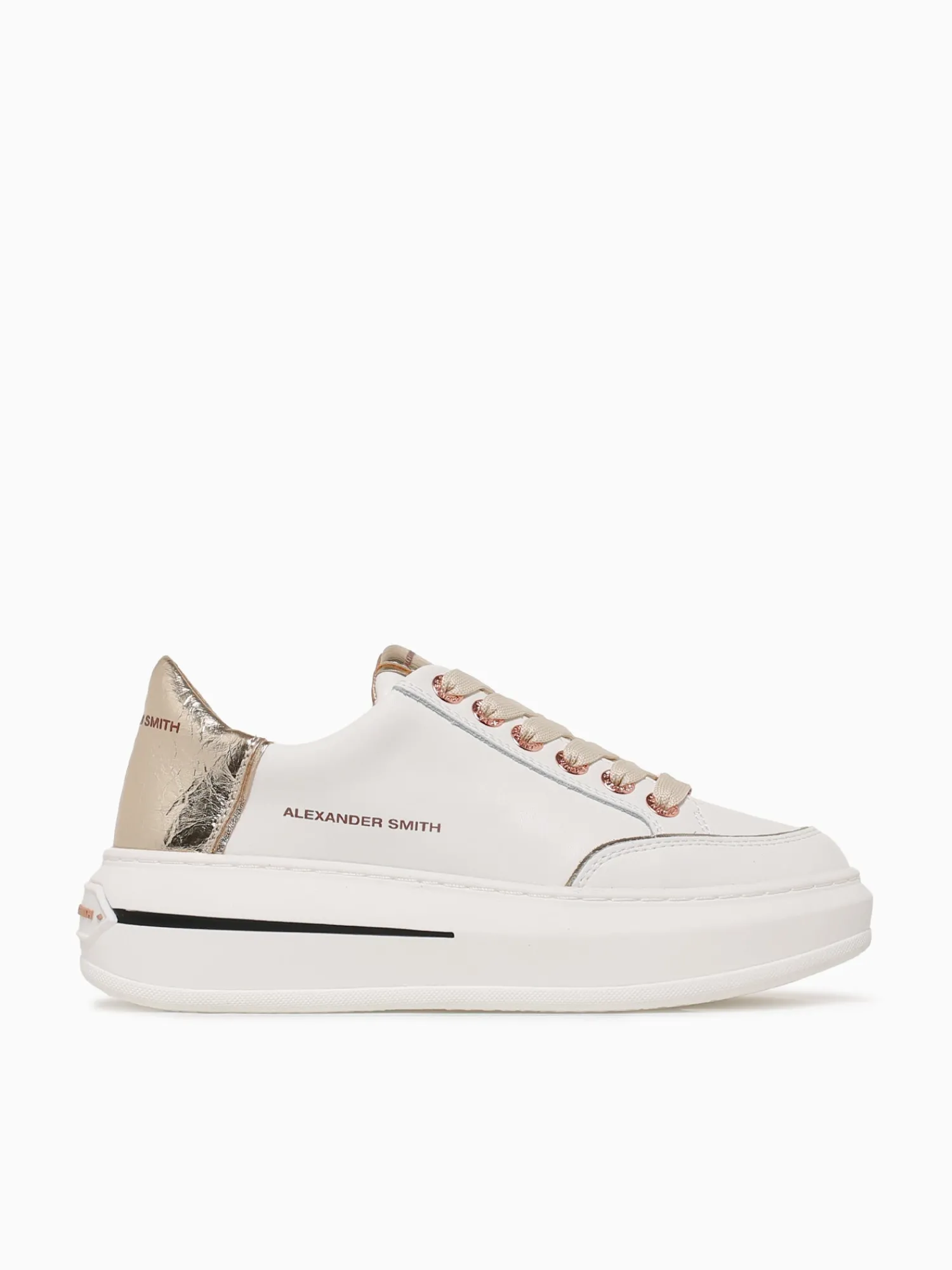 Clearance ALEXANDER SMITH lancaster woman gold leather White