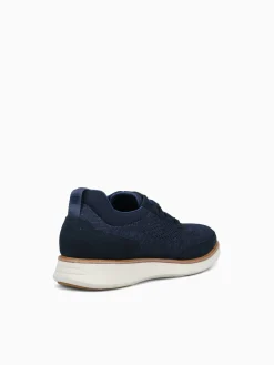 Outlet Florsheim launch knit elastic lace knit nubuc Navy