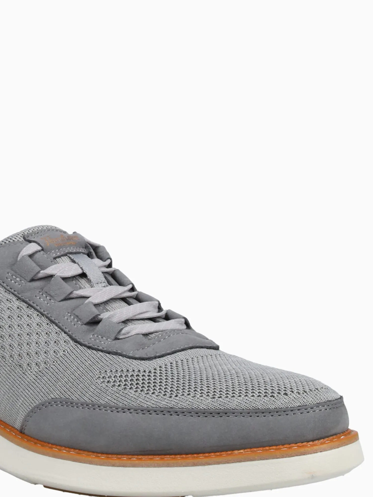 Hot Florsheim launch knit elastic lace knit nubuc Grey