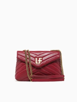 Outlet La Favorita lf shoulder bag leather Dark Red