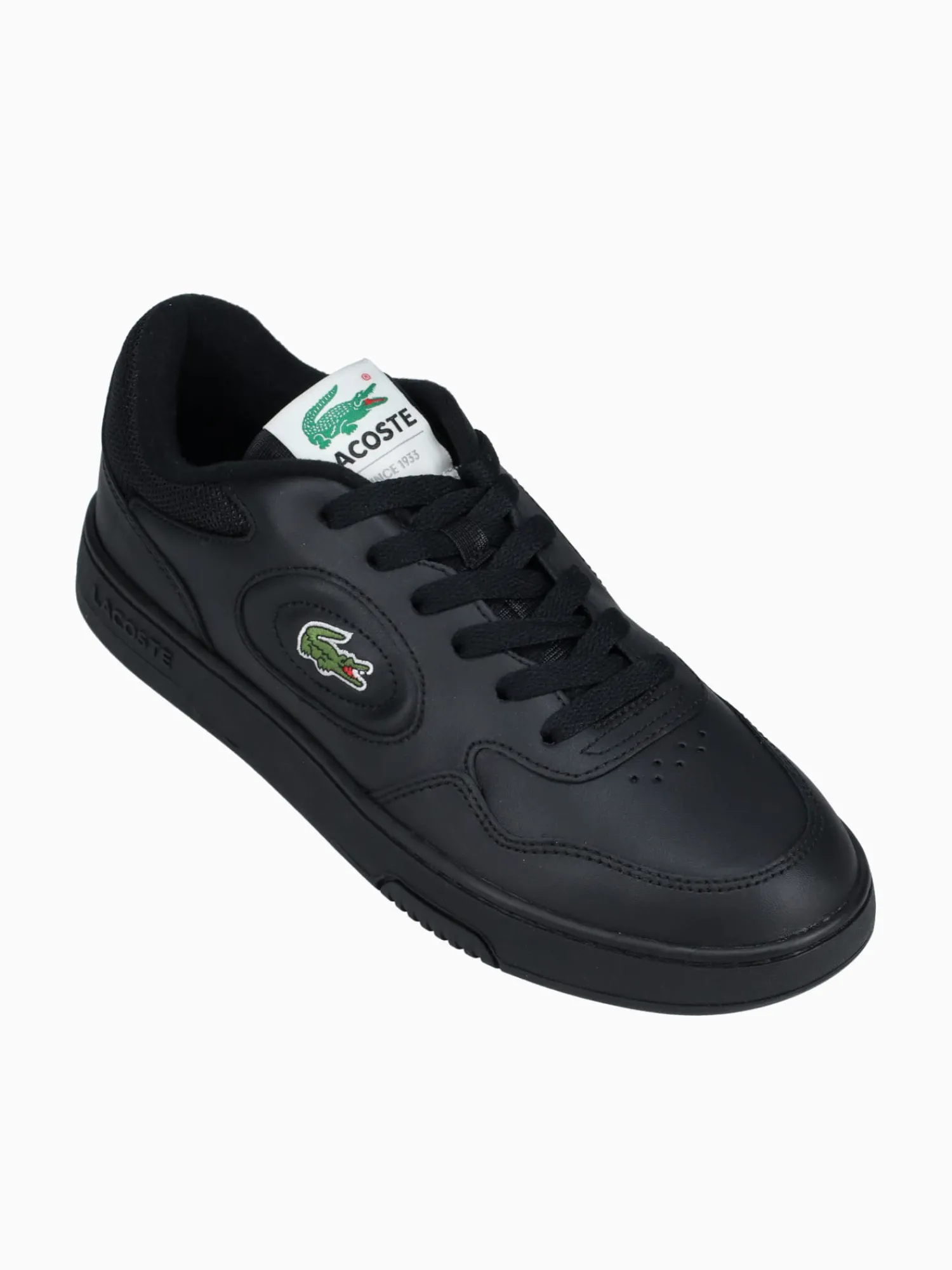 Discount Lacoste lineset blk blk leather Black