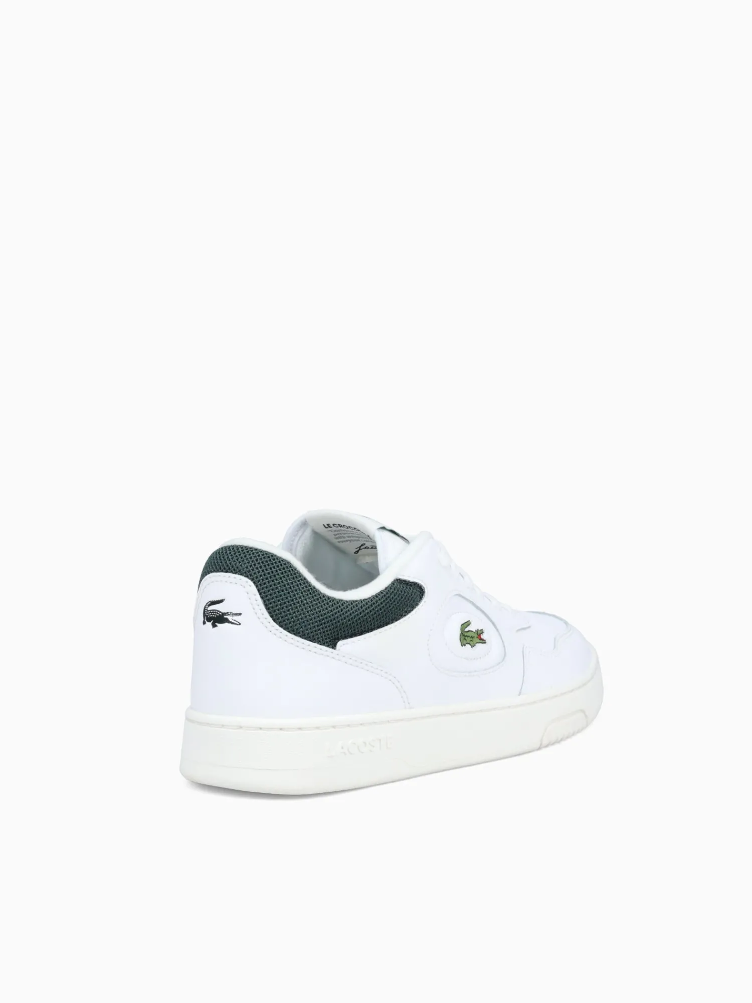 Best Lacoste lineset wht dk grn leather White Multi