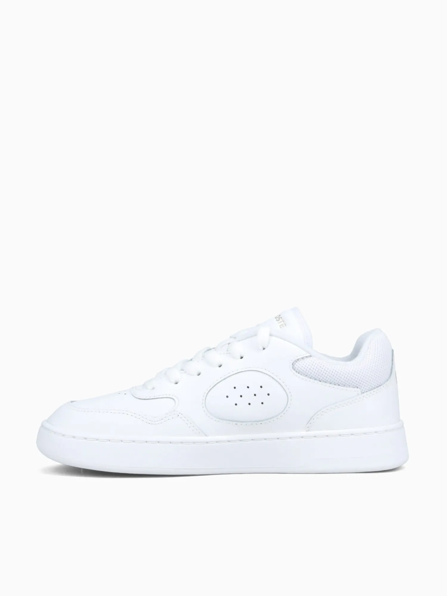 Hot Lacoste lineset wht gold leather White