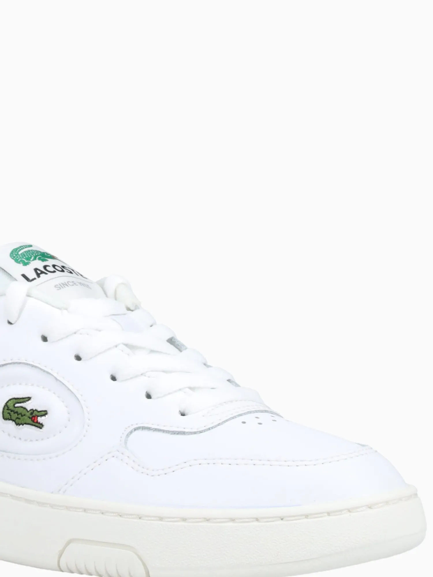 Hot Lacoste lineset wht pink leather White