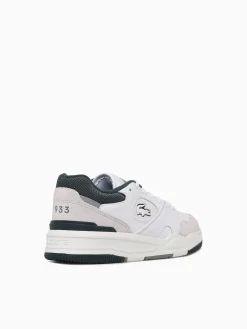 Fashion Lacoste lineshot 223 wht dk grn leather White